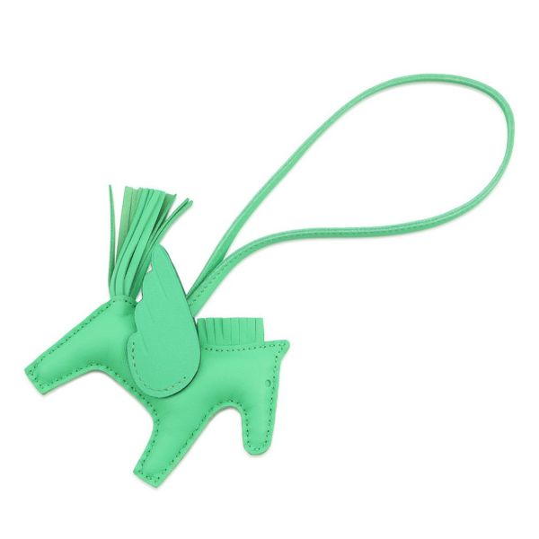 エルメス バッグチャーム ロデオ ペガサスPM ヴェールコミック ラムスキン K刻印 HERMES チャーム