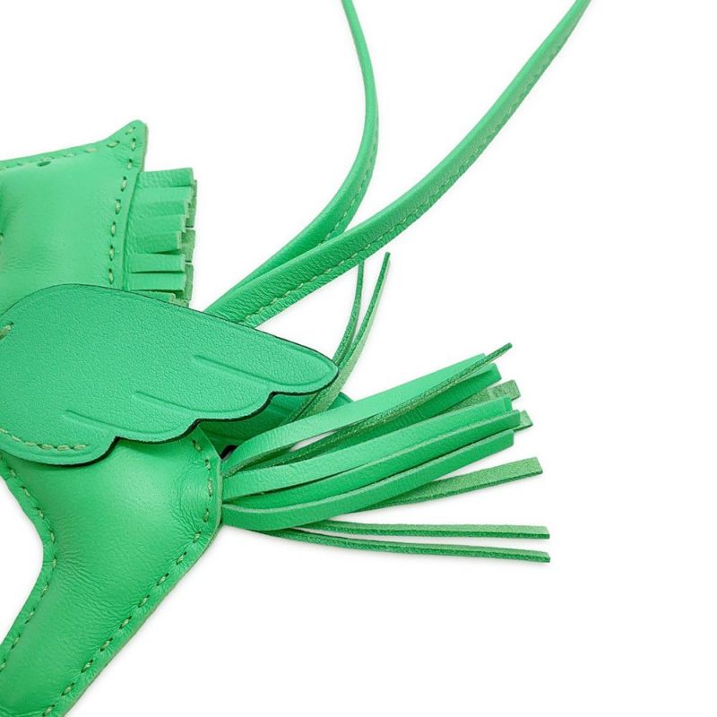 エルメス バッグチャーム ロデオ ペガサスPM ヴェールコミック ラムスキン K刻印 HERMES チャーム