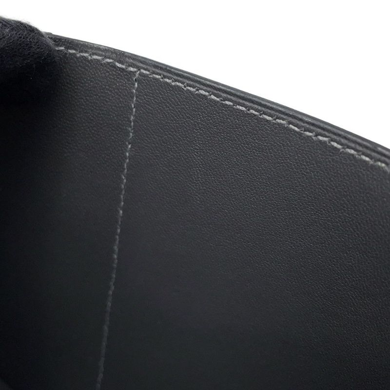 エルメス 三つ折り財布 ベアン コンビネ タッチ グラファイト/グリシマン/シルバー金具 エプソン/アリゲーターマット B刻印