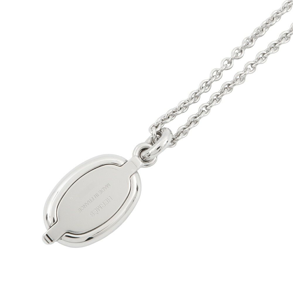 エルメス ネックレス ペンダント ミニ・マイヨン PM クレーム/シルバー金具 HERMES アクセサリー