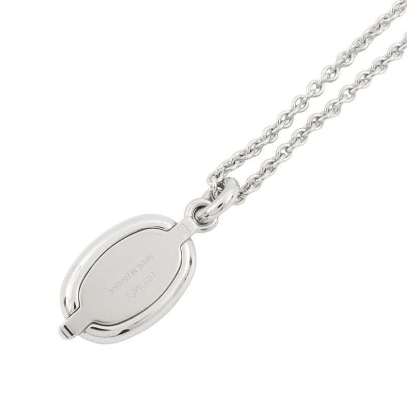 エルメス ネックレス ペンダント ミニ・マイヨン PM クレーム/シルバー金具 HERMES アクセサリー