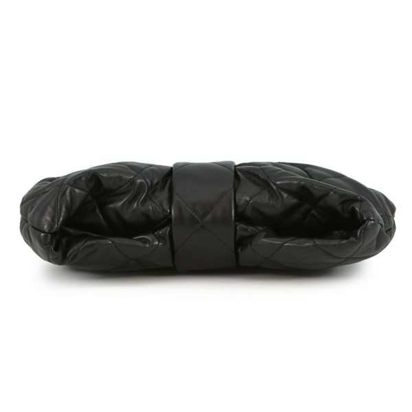 シャネル ハンドバッグ マトラッセ ココマーク リボン ボウ バッグ ラムスキン AS5851 CHANEL 黒 2way