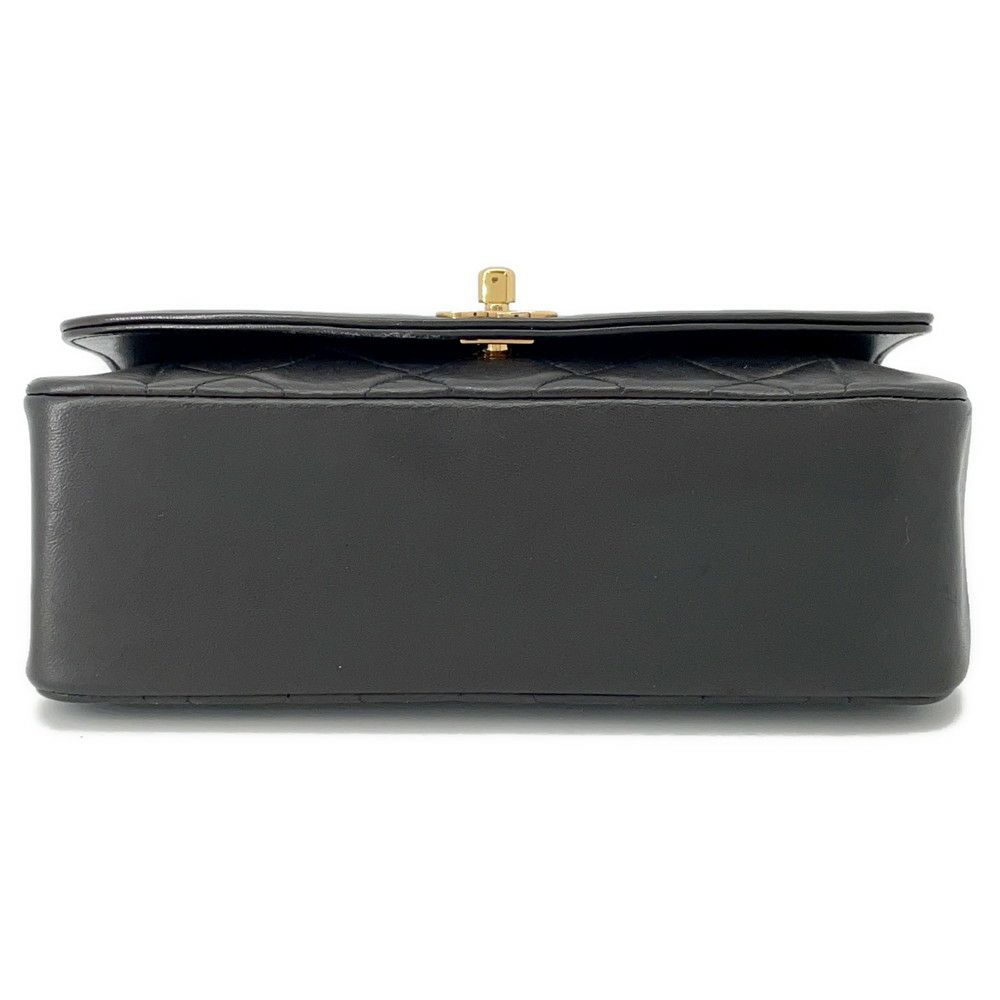 シャネル チェーンショルダーバッグ マトラッセ ココマーク ダイアナ ラムスキン A01164 CHANEL 黒