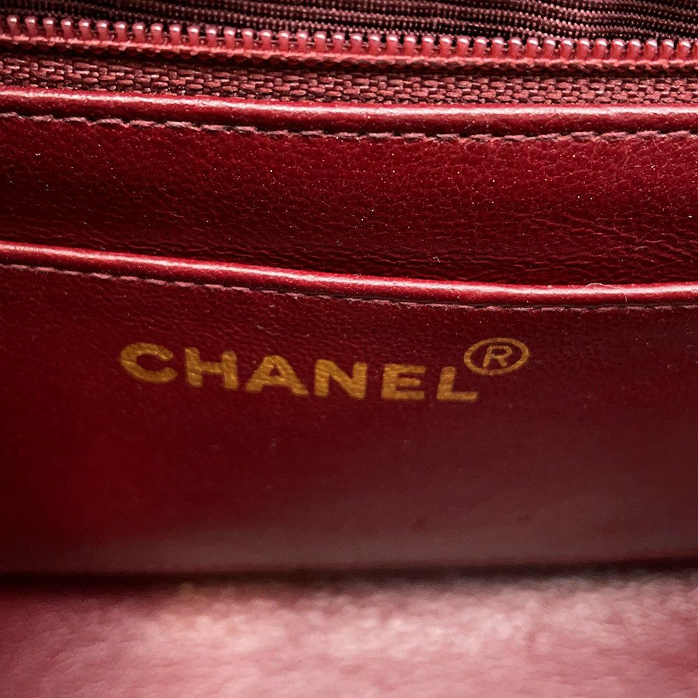 シャネル チェーンショルダーバッグ マトラッセ ココマーク ダイアナ ラムスキン A01164 CHANEL 黒