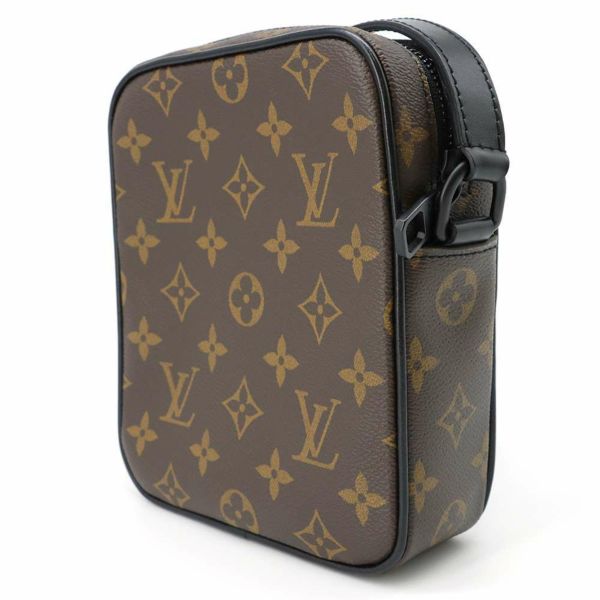 ルイヴィトン ショルダーバッグ モノグラム・マカサー クリストファー・ウエアラブル ウォレット M69404 LOUIS VUITTON ヴィトン バッグ 斜め掛け メンズ ブラック 黒