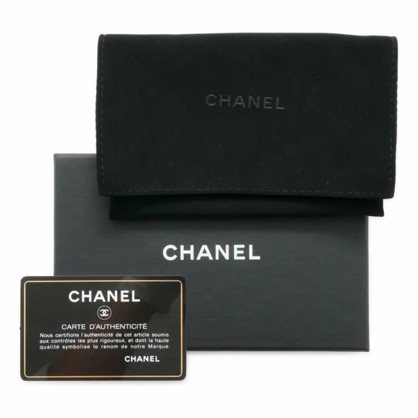 シャネル カードケース クラシック マトラッセ ココマーク ラムスキン AP0213 CHANEL 定期入れ 名刺入れ パスケース 黒