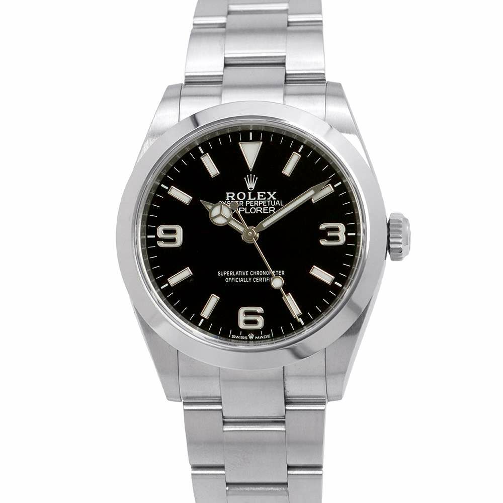ロレックス エクスプローラー1 ランダムシリアル ルーレット 224270 ROLEX 腕時計 黒文字盤