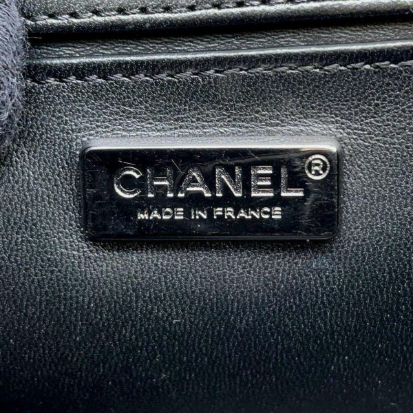 シャネル チェーンショルダーバッグ ボーイシャネル ガルーシャ CHANEL スティングレイ 黒