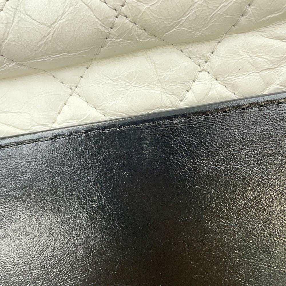 シャネル チェーンショルダーバッグ ガブリエル ドゥ ホーボー ラージ カーフレザー A93824 CHANEL 2WAYバッグ  白 黒