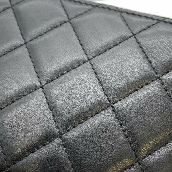 シャネル 長財布 マトラッセ シンボルチャーム ココマーク ラムスキン CHANEL ポーチ 財布 黒