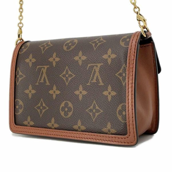 ルイヴィトン チェーンショルダーバッグ ポルトフォイユ・ドーフィーヌ モノグラム・リバース M68746 LOUIS VUITTON 黒