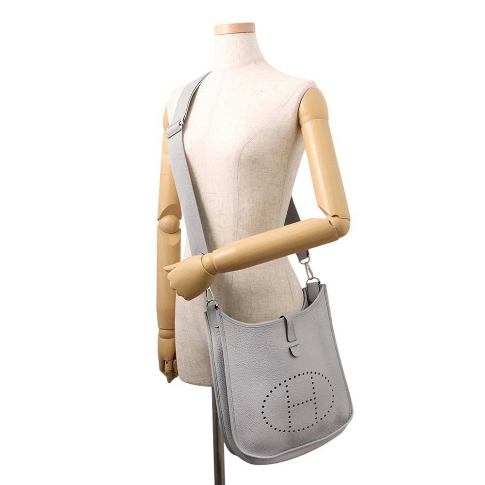 エルメス ショルダーバッグ エブリン3 PM ブルーグラシエ/シルバー金具 トリヨンクレマンス W刻印