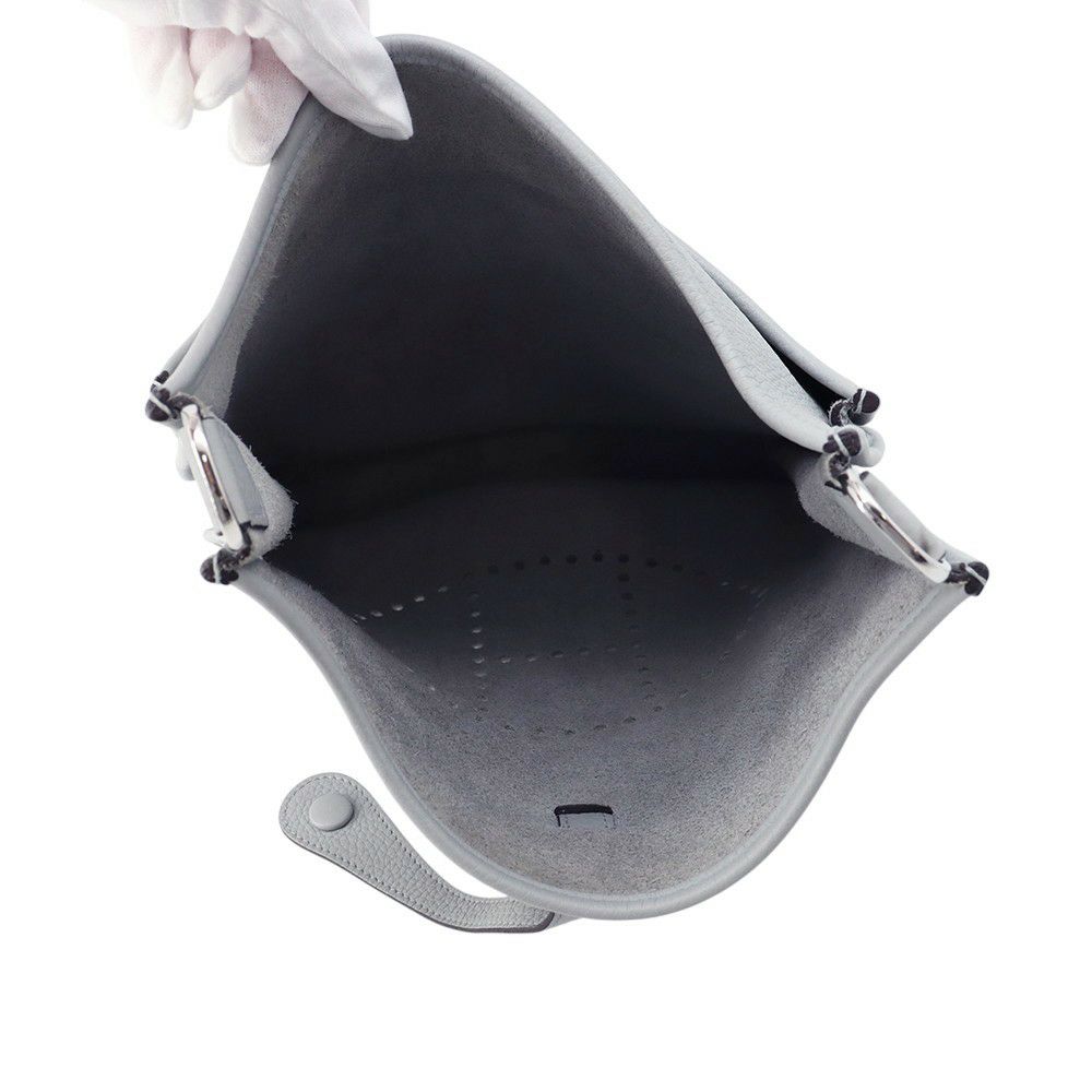 エルメス ショルダーバッグ エブリン3 PM ブルーグラシエ/シルバー金具 トリヨンクレマンス W刻印