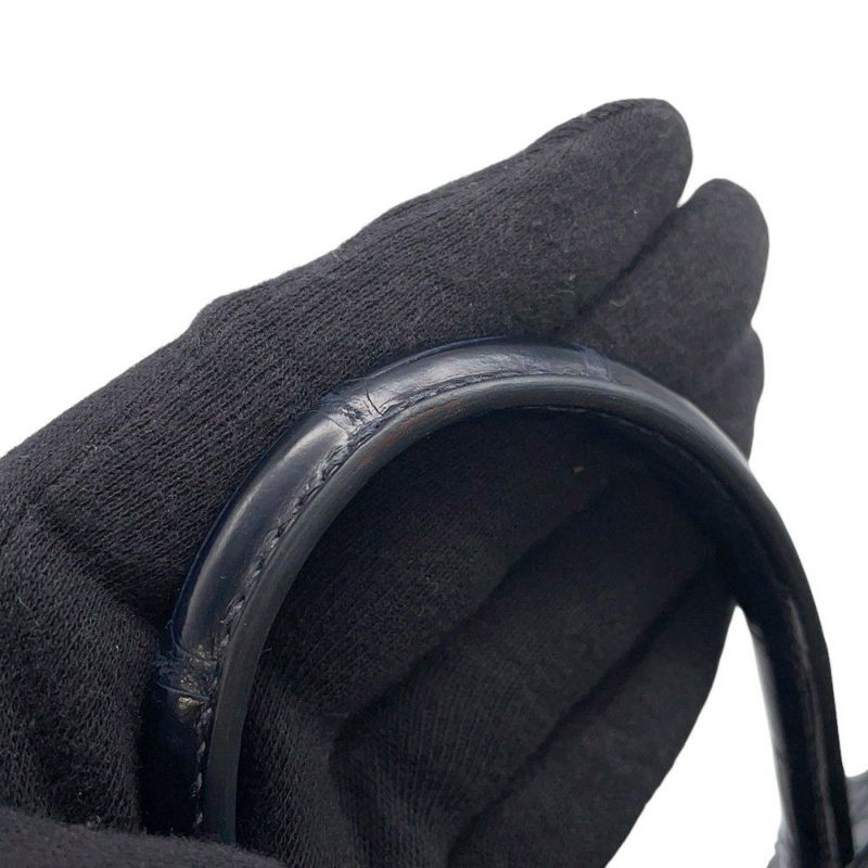 エルメス バーキン25 ブルーマリン/シルバー金具 アリゲーターマット X刻印 HERMES Birkin ハンドバッグ