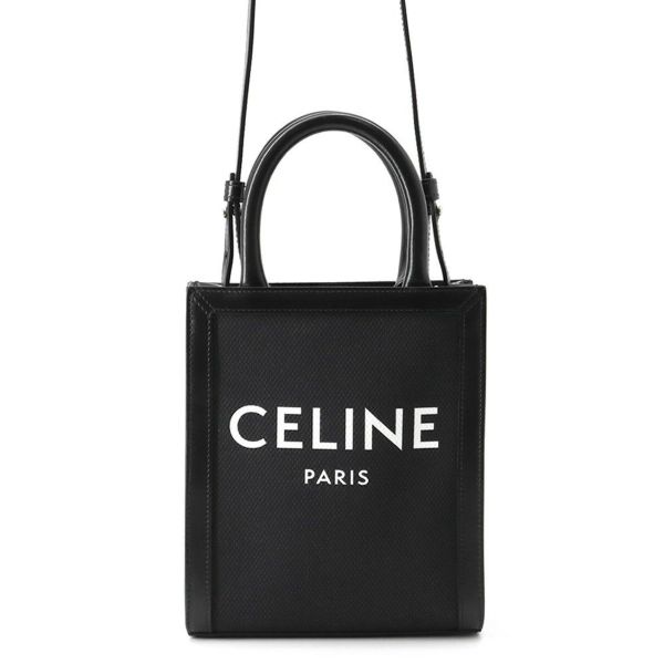 セリーヌ ハンドバッグ ロゴ バーティカルカバ ミニ 193302 CELINE 2way 黒