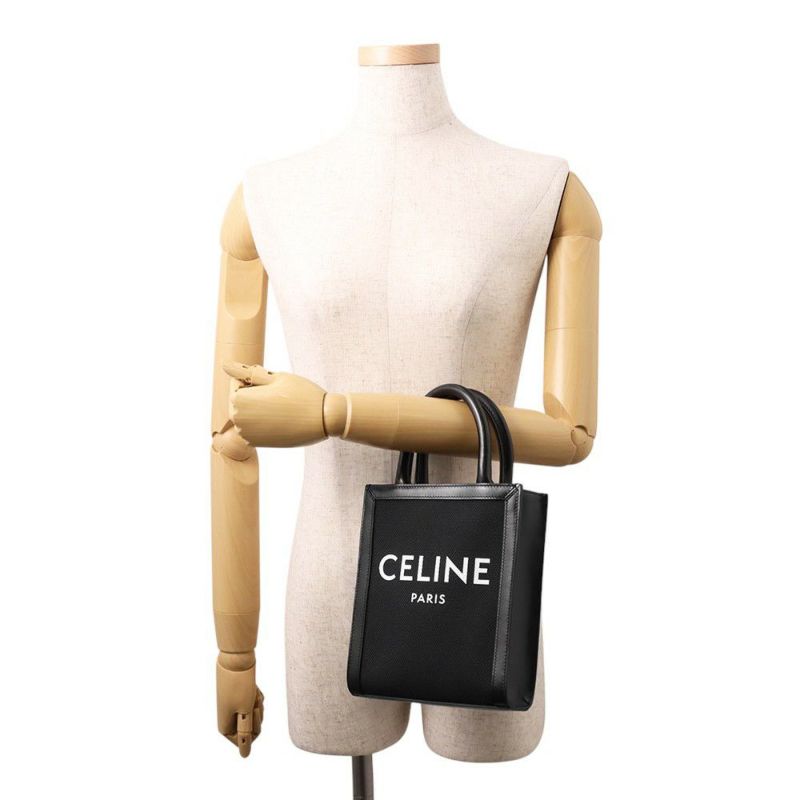 セリーヌ ハンドバッグ ロゴ バーティカルカバ ミニ 193302 CELINE 2way 黒