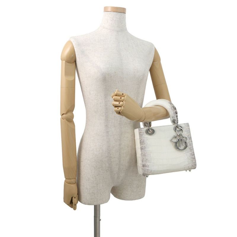 ディオール ハンドバッグ レディディオール スモール クロコダイル ラインストーン M531SPCHF Christian Dior 2way