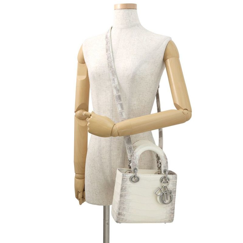 ディオール ハンドバッグ レディディオール スモール クロコダイル ラインストーン M531SPCHF Christian Dior 2way