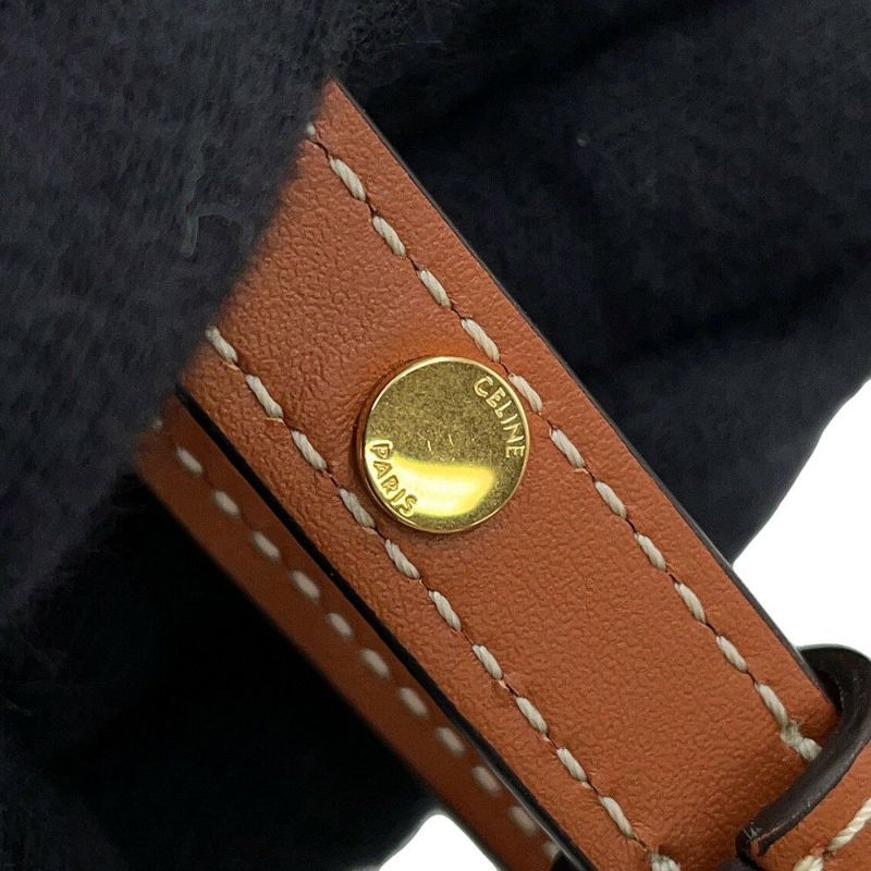 セリーヌ ハンドバッグ スモール カバ タイス チェック キャンバス 199162 CELINE 2way 黒 白