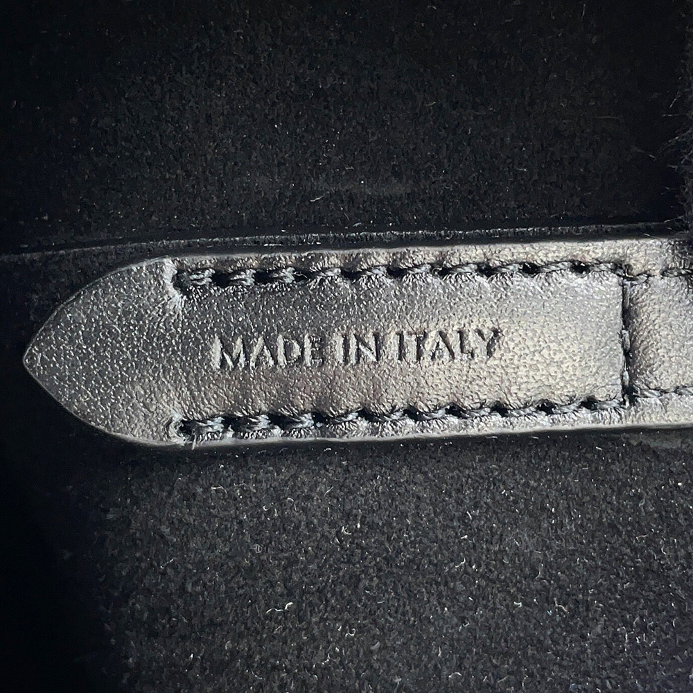 セリーヌ ショルダーバッグ トリオンフ スモール バケットバッグ カーフレザー 118293 CELINE 黒