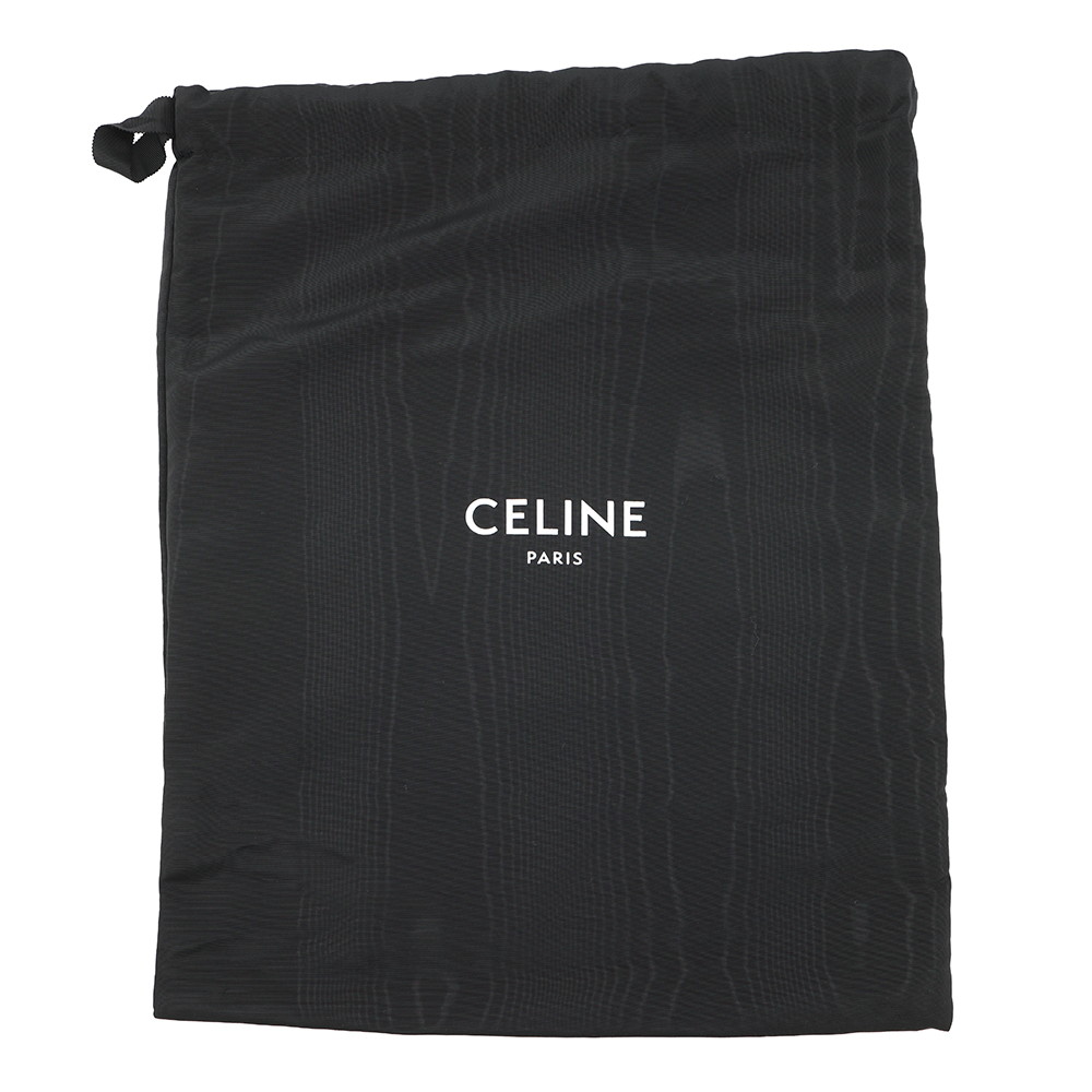 セリーヌ ショルダーバッグ トリオンフ スモール バケットバッグ カーフレザー 118293 CELINE 黒