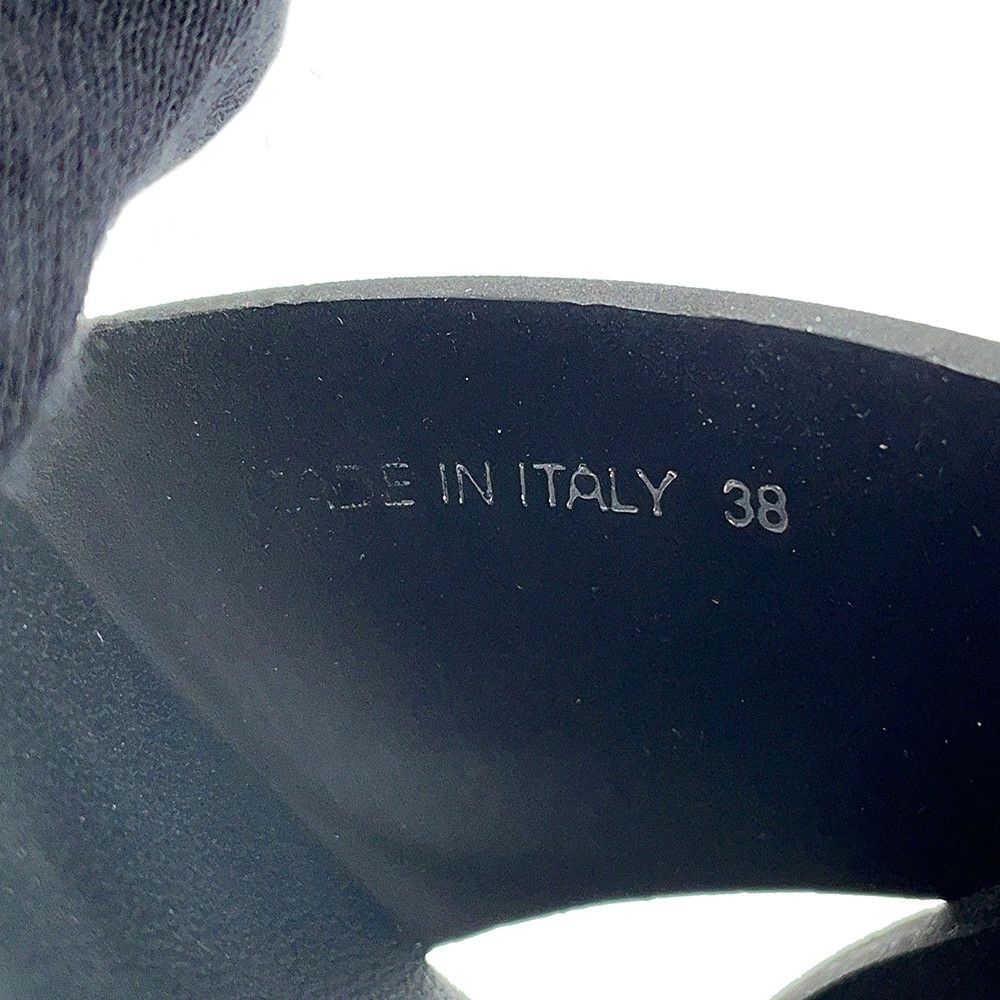 プラダ サンダル モノリス ラバー レディースサイズ38 1X382N PRADA 靴 黒