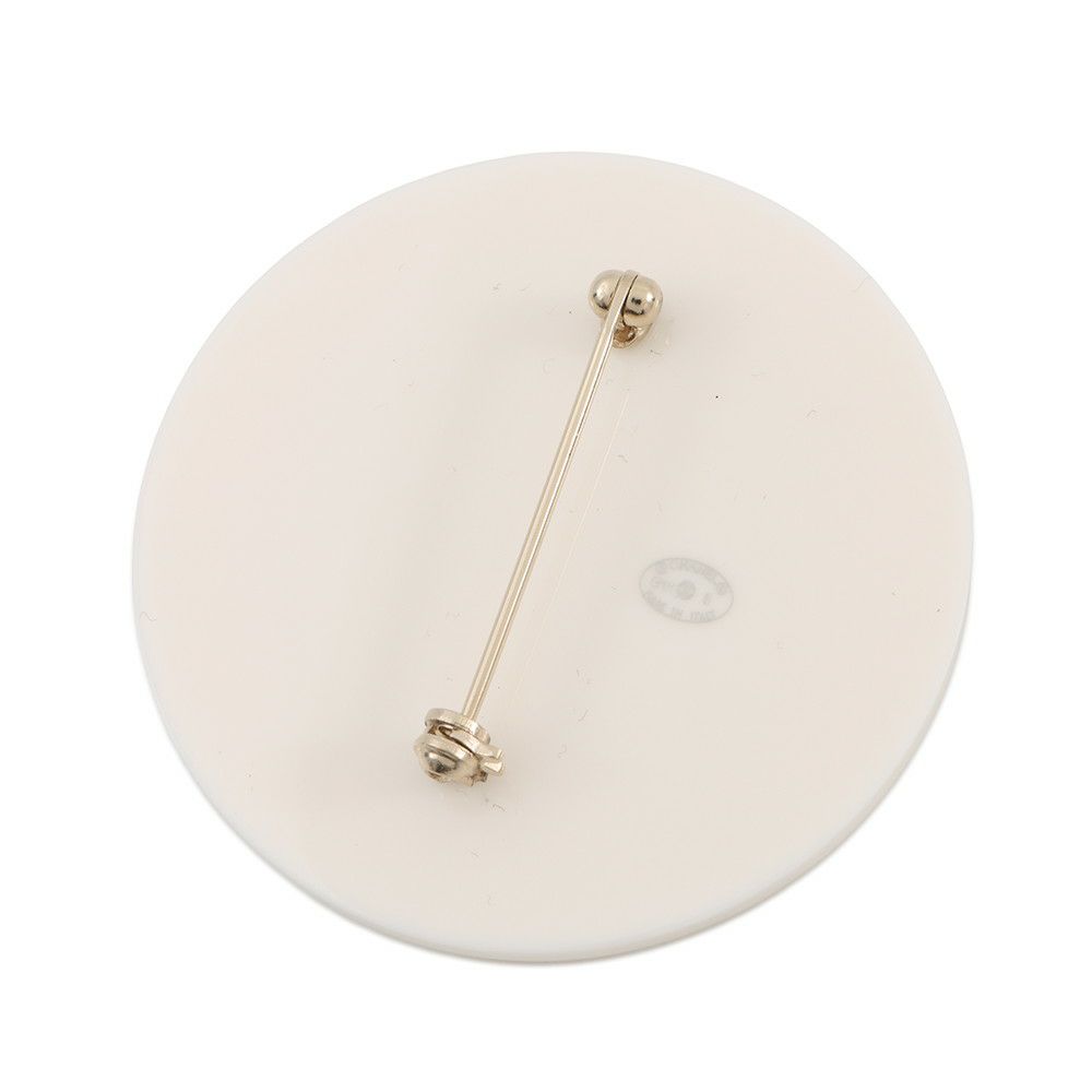 シャネル ブローチ ココマーク マドモアゼル プラスチック フェイクパール G18B CHANEL アクセサリー 白 黒