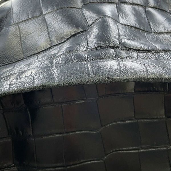 サンローランパリ バックパック シティ CITY クロコ型押しレザー 534967 SAINT LAURENT PARIS リュックサック 黒