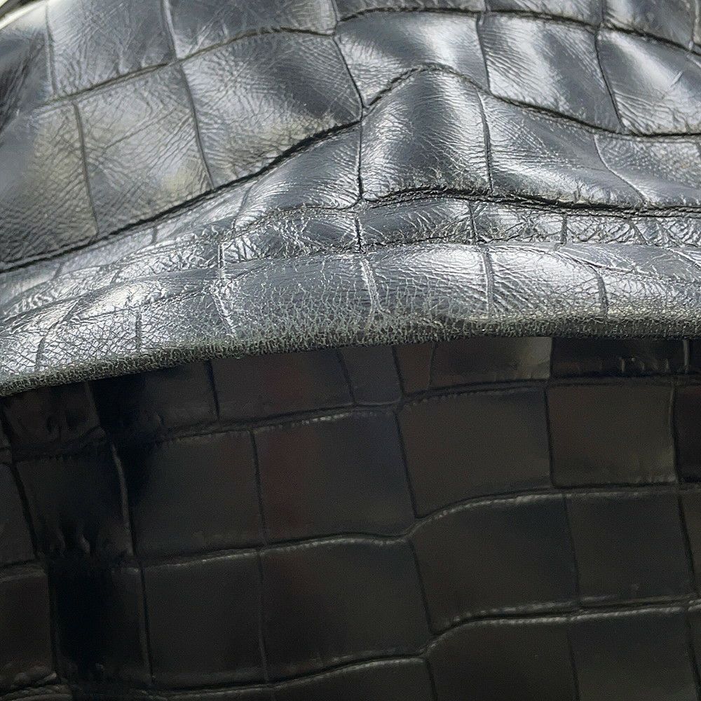 サンローランパリ バックパック シティ CITY クロコ型押しレザー 534967 SAINT LAURENT PARIS リュックサック 黒