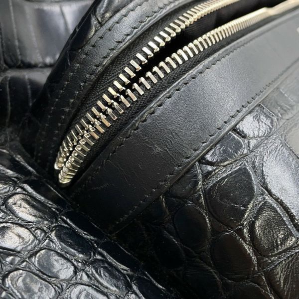 サンローランパリ バックパック シティ CITY クロコ型押しレザー 534967 SAINT LAURENT PARIS リュックサック 黒