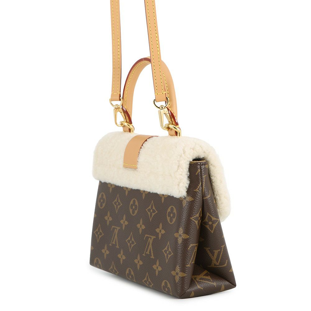 ルイヴィトン ハンドバッグ モノグラム/ムートン ロッキーBB M46318 LOUIS VUITTON 2way
