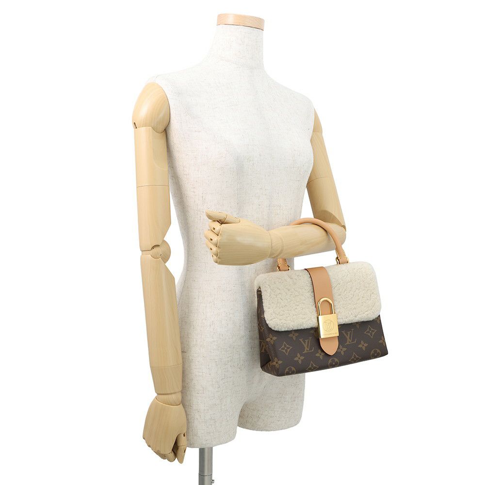 ルイヴィトン ハンドバッグ モノグラム/ムートン ロッキーBB M46318 LOUIS VUITTON 2way