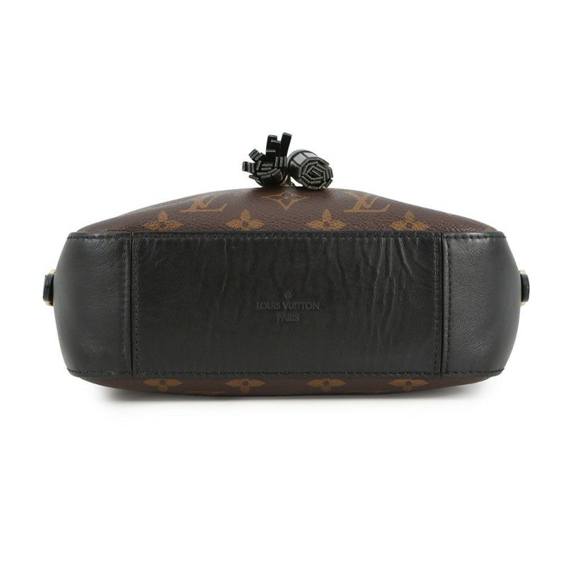 ルイヴィトン ショルダーバッグ モノグラム サントンジュ M43555 LOUIS VUITTON タッセル ブラック 黒