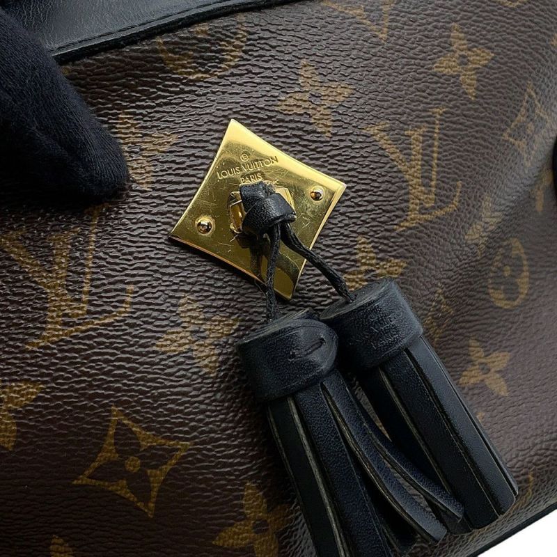 ルイヴィトン ショルダーバッグ モノグラム サントンジュ M43555 LOUIS VUITTON タッセル ブラック 黒