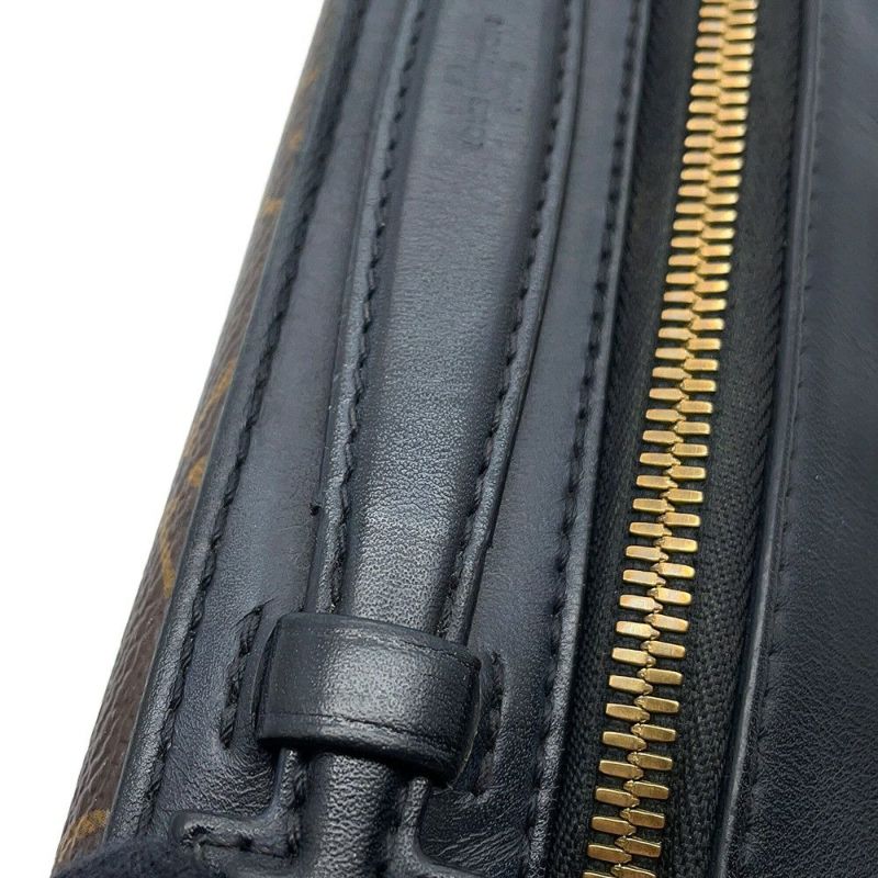 ルイヴィトン ショルダーバッグ モノグラム サントンジュ M43555 LOUIS VUITTON タッセル ブラック 黒