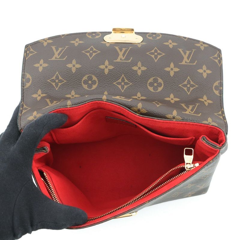 ルイヴィトン ショルダーバッグ モノグラム サン・プラシード M43713 LOUIS VUITTON レッド
