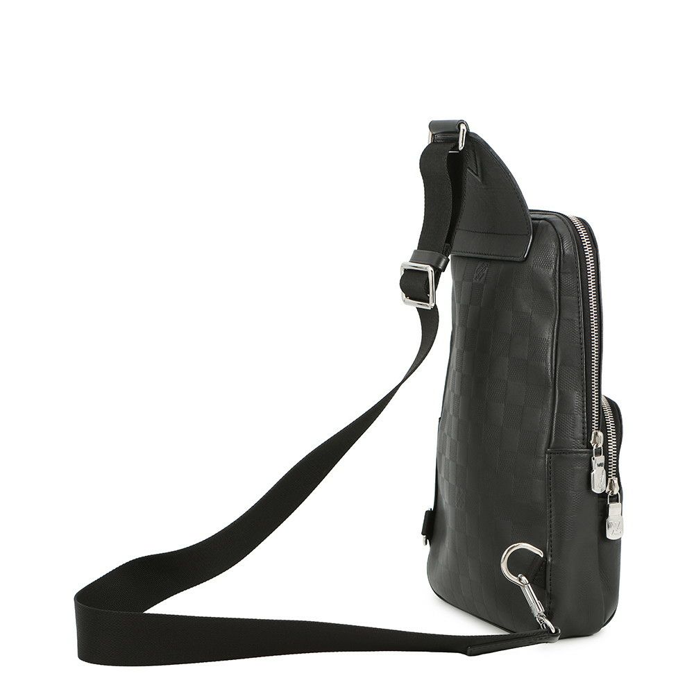 ルイヴィトン ボディバッグ ダミエ・アンフィニ アヴェニュー・スリングバッグ N41720 LOUIS VUITTON 黒 ブラック