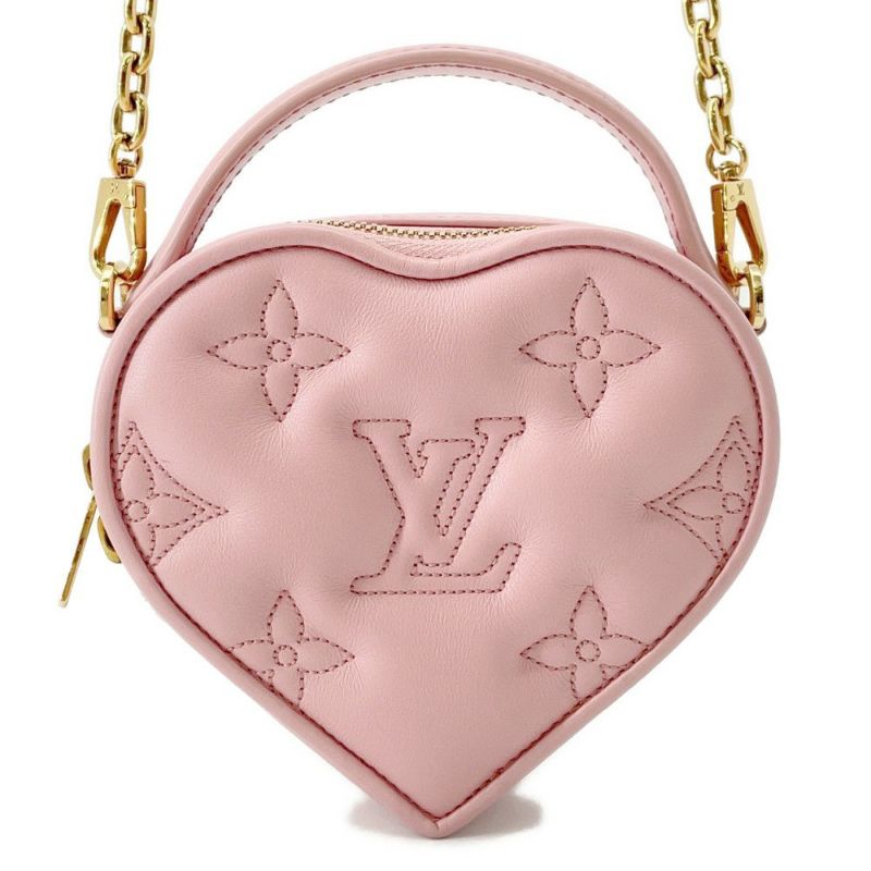 ルイヴィトン ハンドバッグ モノグラム/レザー ポップマイハート・ポーチ M82526 ヴィトン バッグ 2way ショルダーバッグ ミニバッグ