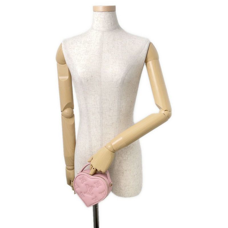 ルイヴィトン ハンドバッグ モノグラム/レザー ポップマイハート・ポーチ M82526 ヴィトン バッグ 2way ショルダーバッグ ミニバッグ