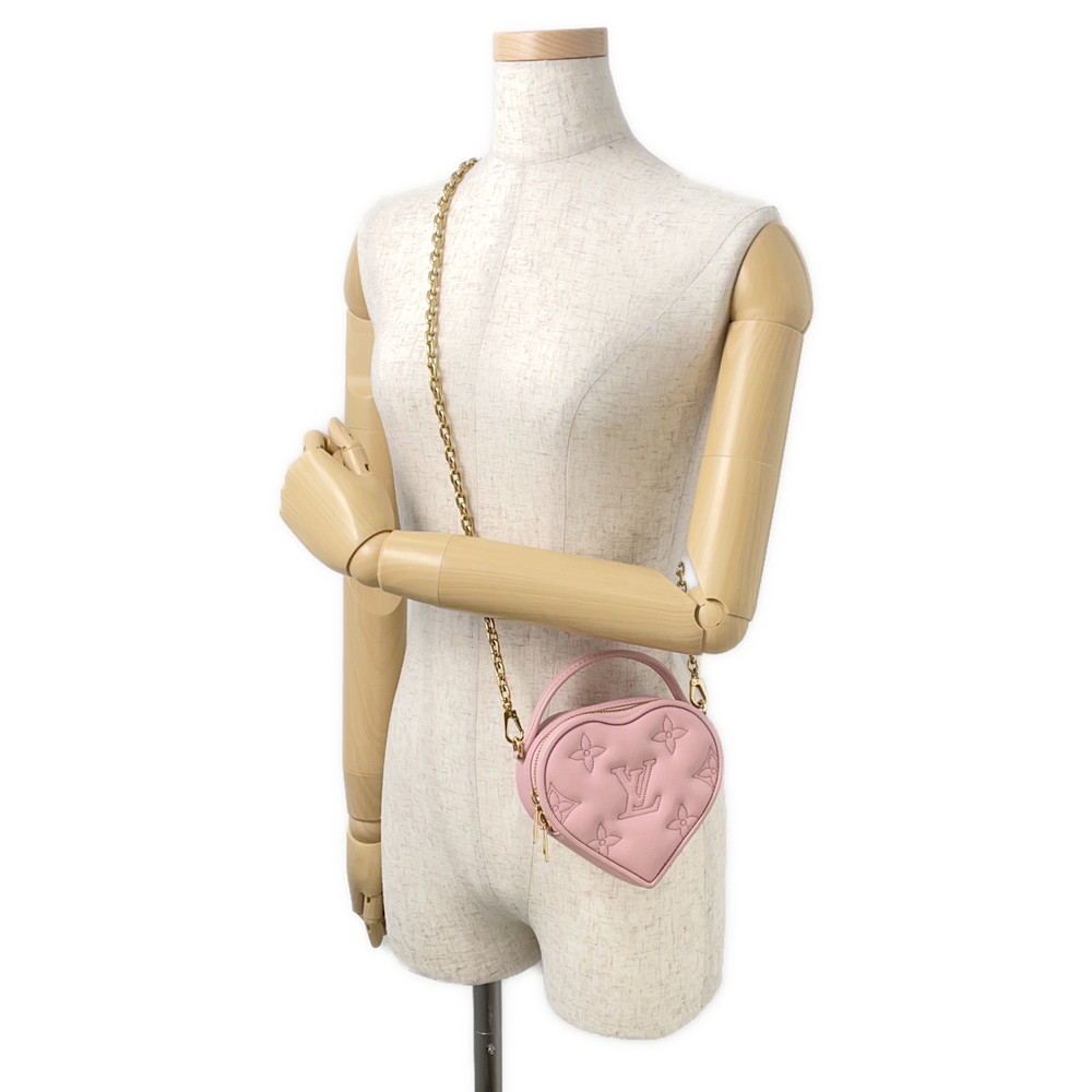 ルイヴィトン ハンドバッグ モノグラム/レザー ポップマイハート・ポーチ M82526 ヴィトン バッグ 2way ショルダーバッグ ミニバッグ