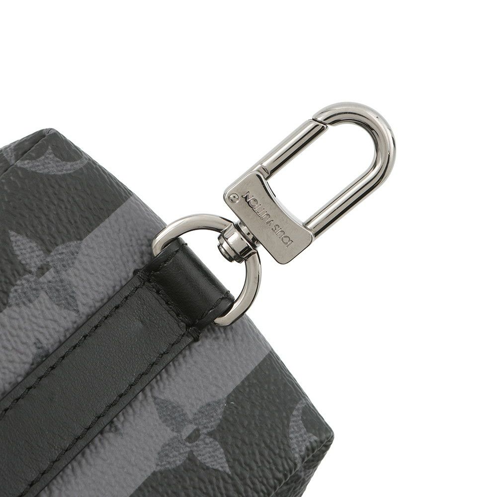 ルイヴィトン バッグチャーム モノグラム・エクリプス ポルト クレ・スクエアード MP3224 NIGOコラボ ブラック 黒