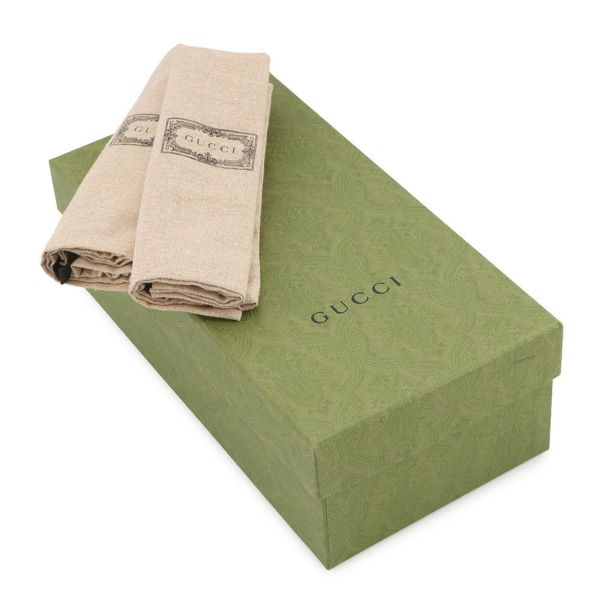 グッチ サンダル GGマーモント ミュール レザー レディースサイズ34 1/2 674839 GUCCI 靴 黒