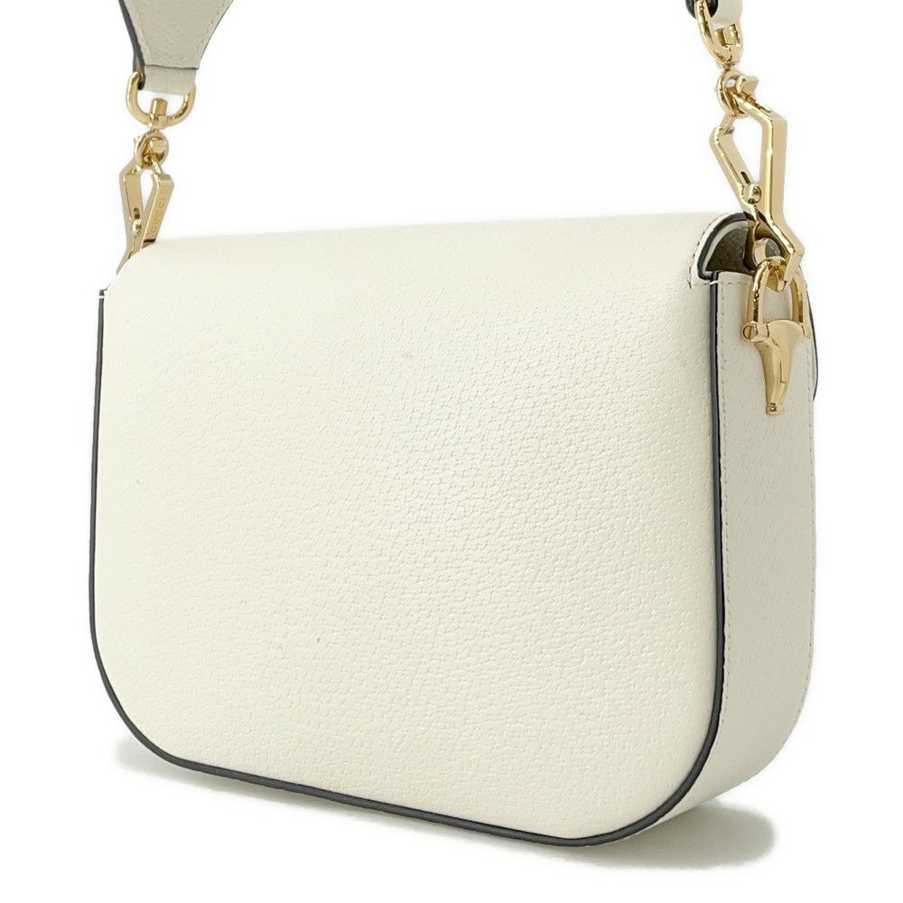 グッチ ショルダーバッグ ホースビット1955 アディダスコラボ レザー 659574 GUCCI 白 黒