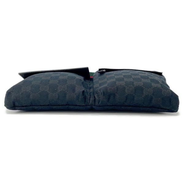 グッチ ボディバッグ シェリーライン GGキャンバス 285566 GUCCI バッグ ウエストバッグ ウエストボーチ 黒