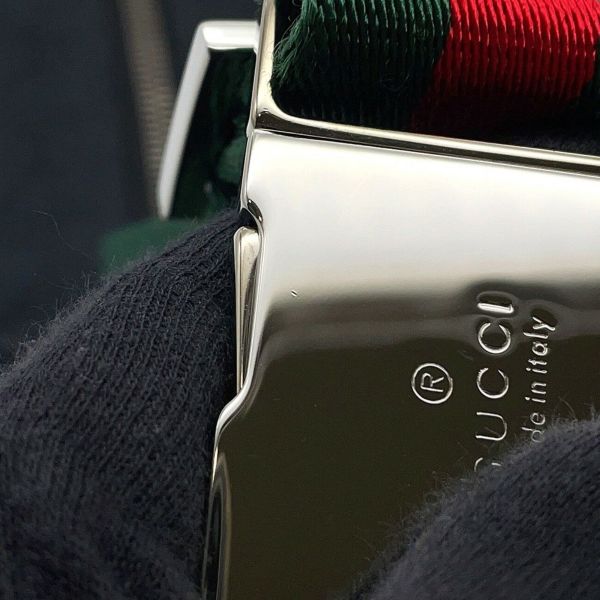 グッチ ボディバッグ シェリーライン GGキャンバス 285566 GUCCI バッグ ウエストバッグ ウエストボーチ 黒