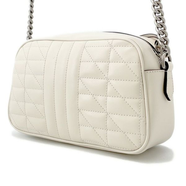 グッチ ショルダーバッグ GGマーモント キルティング スモール レザー 846312 GUCCI バッグ 白 アウトレット品