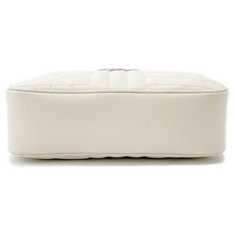 グッチ ショルダーバッグ GGマーモント キルティング スモール レザー 846312 GUCCI バッグ 白 アウトレット品