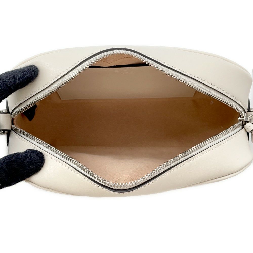 グッチ ショルダーバッグ GGマーモント キルティング スモール レザー 846312 GUCCI バッグ 白 アウトレット品