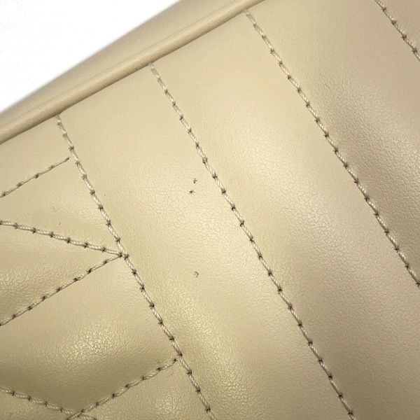 グッチ ショルダーバッグ GGマーモント キルティング スモール レザー 846312 GUCCI バッグ 白 アウトレット品