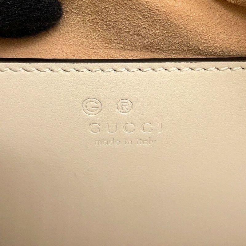 グッチ ショルダーバッグ GGマーモント キルティング スモール レザー 846312 GUCCI バッグ 白 アウトレット品